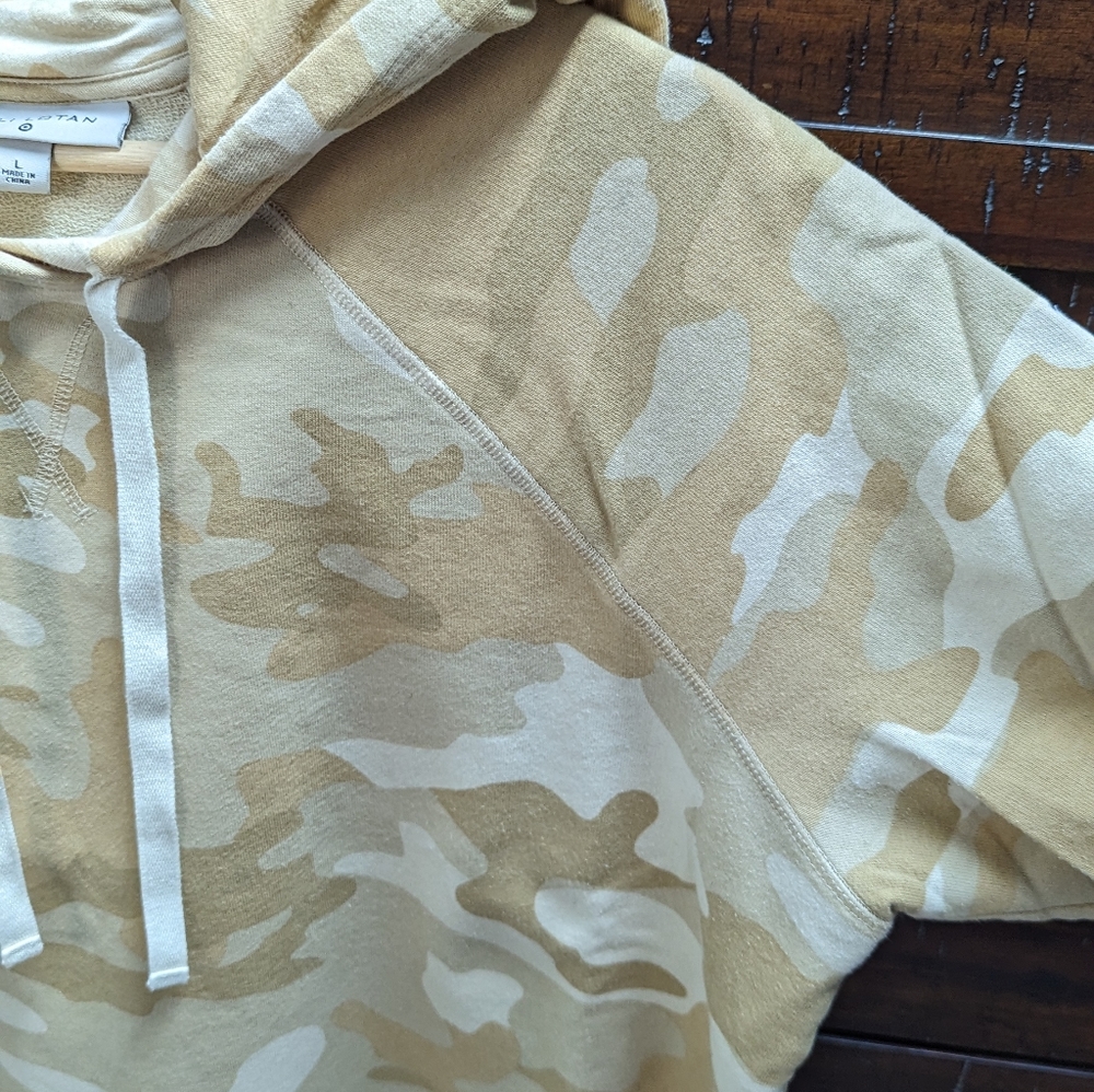 Nili Lotan + Target camo print lightweight sweatshirt hoodie size L - Picture 5 of 9